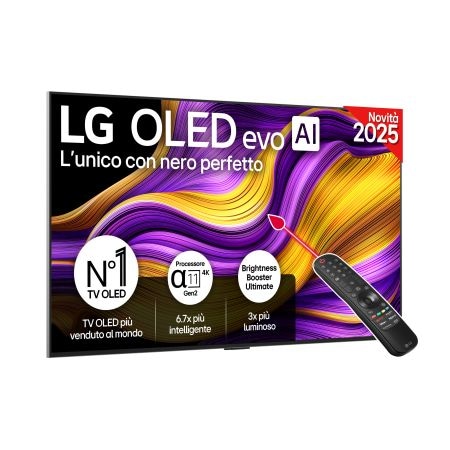 TV 77 pollici LG OLED evo AI G5 4K Smart TV 2025 - OLED77G54LW